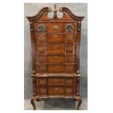 Block Front Banded Highboy