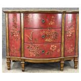 Butler Furniture Floral Decorated Console