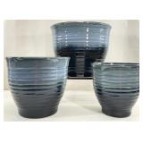 Set of 3 Ceramic Planters