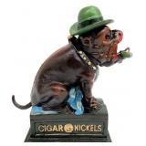 Ole Puffer Bulldog Mechanical Coin Bank, Repro
