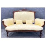 Victorian Walnut Settee