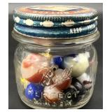 Vintage Uranium Art Glass Marble Collection