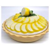 Lemon Meringue Pie Keeper Ceramic Dish