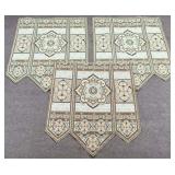 3 Masala Mint Ornamental Tapestry Wall Hangings