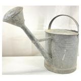 Large Rustic Galvanized Tin Watering Can