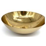 Matte & Polished Gold Tone Metal Bowl