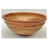 Large Handmade Pottery Bowl Signed Reece