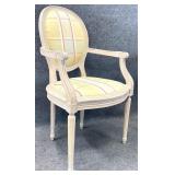Italian Style Balloon Back Arm Chair