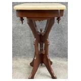 Victorian Marble Top Accent Table