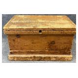 Small Antique Lift Top Chest