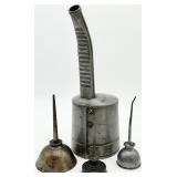 4pc Vintage Oil Cans
