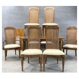 Fruitwood Dining Table & 8 Chairs
