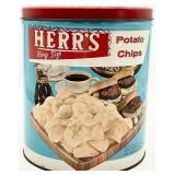 Vintage Herr's King Size Potato Chips Tin