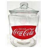 Coca Cola Glass Advertising Counter Jar