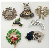 Jewelry Grouping - Brooches