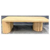 New Natural Finish Modern Coffee Table