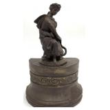 Neoclassical Cast Iron Muse Figural Statue /