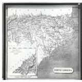 Modern North Carolina Historic State Map Art Print
