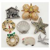 Jewelry Grouping - Brooches