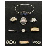 Group Costume Jewelry Rings & Bracelet