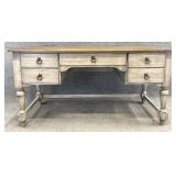 Flexsteel Grey Stretcher Base Desk