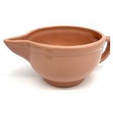 Vintage Pastel Pink Pottery Mixing Bowl w/ Spout