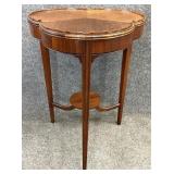 Mahogany Clover Top Accent Table