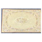 2.11in x 4.10in French Aubusson Style Hand Woven