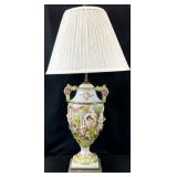 Capodimonte Italian Figural Urn Lamp