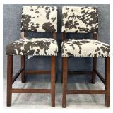 Pair New Cow Print Chairs