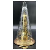 Franz Hermle Bulova Skeleton Glass Dome Clock