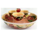 Clay Art, Les Jardins 17 ' Bowl & 3 Part Server