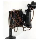 Antique Kellogg Scissor Style Mounted Candlestick