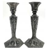Pair Antique Weidlich Bros. Silverplate