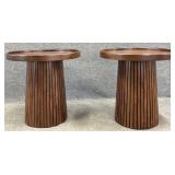 Pair New Union Home Mahogany End Tables
