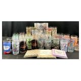 Set of 46 Vintage Kentucky Derby Glasses