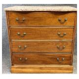 Stone Top Four Drawer Chest