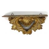 Italian Giltwood Shell Wall Bracket Shelf