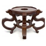 Chinese Wooden Round Plant / Vase Stand