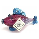 Kitra's Art Glass Fish Sculpture