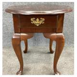 Cherry Queen Anne Oval Accent Table