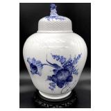 Royal Copenhagen Blue Flowers Covered Vase - A
