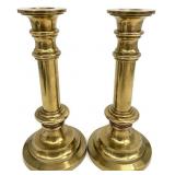 2pc Quality Heavy Brass Candlesticks