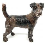 Cast Iron Terrier Doorstop, Repro