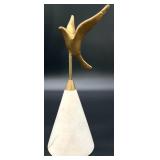 Flights of Fancy Bird on Stone Sculpture
