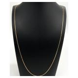 Italian 14K Gold Serpentine Link Chain Necklace