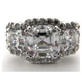 Sterling Silver Engagement Ring, Sz 5