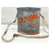 Vintage Old Pal Wading Bait Can