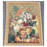 Flanders Tapestries Terracotta Floral Belgian