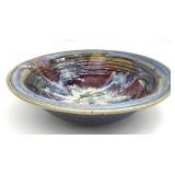 Large Signed Art Pottery Bowl, Signed Bruce P?